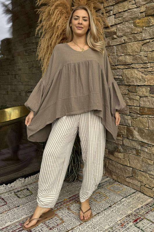 Made in Italy Santos Artist Smock Earth 